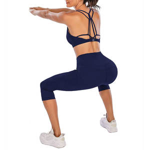 Leggings de Terciopelo para Mujer al por Mayor, de Spandex, para Verano, Fitness, Gimnasio, Deporte, Yoga, de Alta Calidad, Transpirables, de Secado Rápido, con Logotipo Personalizado - Product Image 4