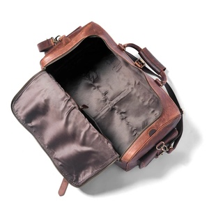 Sacs de voyage en cuir véritable pour hommes, sacs de week-end, sacs de sport, sacs de gym, grande capacité, sacs de voyage à bandoulière - Product Image 1