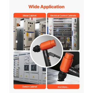 Set Idraulico da 15 Tonnellate con 10 Stampi - Kit Utensili KO da 1/2" a 4" per Lavorazione Metalli - Product Image 6