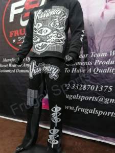 Ensemble de survêtement Raw Edge Hoodie & Flayer Pant – Ensemble deux pièces streetwear entièrement imprimé pour homme, comprenant un sweat à capuche Raw Edge et un pantalon Flayer - Product Image 2