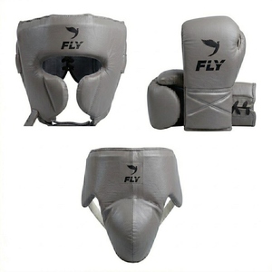 Custom Made Top Quality Best Selling Genuine Cowhide Leather Fly Boxing Set Brand New Latest Design Fly Boxing Sparring Set - Product Image 1