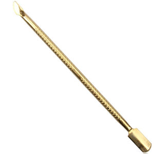 Pousse-cuticules professionnel ergonomique réutilisable en acier inoxydable carré pour manucure et pédicure à prix raisonnable - Product Image 1