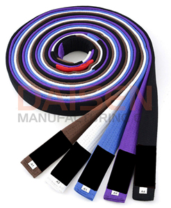 Cinturones de Judo de Nailon Unisex de 1.8M, Equipo de Entrenamiento de Artes Marciales Resistente, Blanco, Azul, Morado, Marrón, Negro - Product Image 6