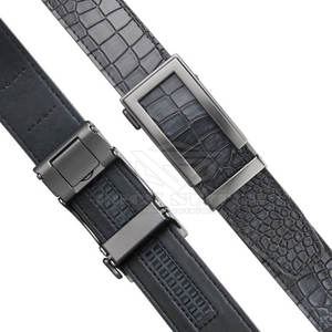 Elegante Cinturón de Cuero para Hombre, Ajustable, Hebilla Clásica, Calidad Premium, Cinturón Informal y Formal, Cinturón de Cuero Premium para Hombre - Product Image 5