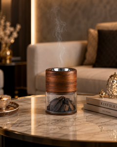 Quemador de Bakhoor de Madera y Acrílico de Lujo, Cámara de Humo Moderna, Porta Incienso Oud, Decoración Árabe para el Hogar, Regalo Religioso Ecológico - Product Image 4