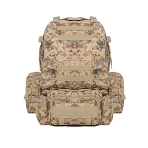 Tactical <b>Backpack</b> <b>Nylon</b> MOLLE System 36-56L Outdoor Activities Unisex Softback Zipper Closure Green - Product Image 3