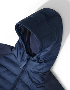 Collection Hiver Hommes : Blousons matelassés à capuche bleu marine, chauds, légers, respirants, sur mesure, mode hiver moderne - Product Image 4