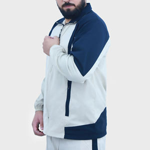 Ensemble de survêtement sportif épais personnalisé pour hommes – Veste coupe-vent en nylon à fermeture éclair intégrale et pantalon de jogging – Survêtement coupe-vent - Product Image 3