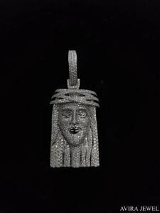 Colgante de Lujo de Moissanita de 9 Quilates Estilo Hip Hop, Plata de Ley 925 Sólida, Sin Níquel, Sin Plomo, Bañado en Oro Rosa, Joyería Iced para Hombre - Product Image 3