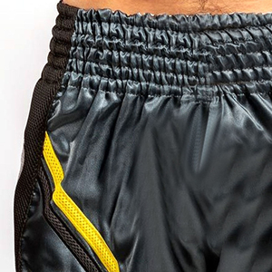 Shorts de bain extensibles unis de haute qualité pour la lutte, le MMA, le kick-boxing, le Muay Thai, en tissu toile, pour l'entraînement en arts martiaux, vente en gros usine - Product Image 5