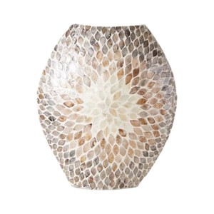 Vase décoratif en nacre de qualité supérieure, créé par des artisans expérimentés pour les accessoires de maison de luxe et la décoration d'hôtels - Product Image 1