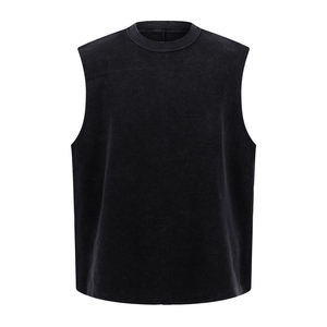 เสื้อกล้ามวิ่งลำลองแบบไร้แขนสำหรับผู้ชาย OEM ผลิตตามสั่ง ระบายอากาศได้ดี แห้งเร็ว เป็นมิตรกับสิ่งแวดล้อม เหมาะสำหรับออกกำลังกาย ฟิตเนส และเล่นกีฬา - Product Image 4