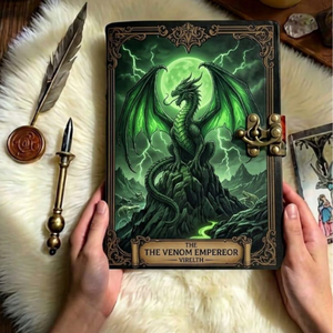 Diario de Cuero Vintage Hecho a Mano con Diseño de Dragón, Libro de Sombras Wiccano, Grimorio, Diario de Escritura, Cuero Genuino, Regalo - Product Image 5