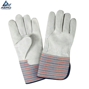 Guantes de Trabajo de Cuero Reforzado de Alta Calidad con Puño de Seguridad, Duraderos, Industriales, de Protección para las Manos - Product Image 1