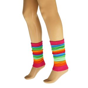 21-Inch Colorful Cotton Knitted <b>Leg</b> <b>Warmers</b> for Women 3 Pairs - Product Image 3
