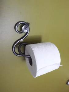 Heavy Duty Wall Mounted Iron Toilet Paper Holder Durable Tissue <b>Roll</b> Dispenser For Bathroom Use - Product Image 6