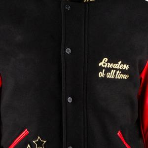 เสื้อแจ็คเก็ตเบสบอลปักลายสำหรับผู้ชาย แฟชั่นสไตล์วาร์ซิตี้และบอมเบอร์แจ็คเก็ต  รับออกแบบและปักโลโก้เสื้อวาร์ซิตี้ - Product Image 5