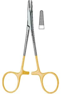 TC Iris Needle Holder Scissor-Stainless Steel Surgical Instrument Premium Quality General Surgery Use Metal By <b>Blush</b> Surgical - Product Image 3