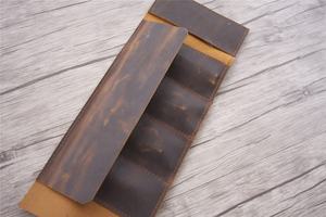 Rollo de reloj de cuero genuino Estuche de reloj de cuero grabado Rollo Hombres Mujeres Organizador de viaje Rollo de reloj de viaje de lujo OEM y FBA - Product Image 3