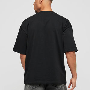 Maillot personnalisé avec logo imprimé, 260 GSM, 100% coton tricoté, coupe formelle, épaules tombantes, surdimensionné, séchage rapide, respirant, coupe classique - Product Image 6