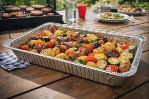 กระทะอลูมิเนียมขนาดใหญ่สำหรับโรงแรมและร้านอาหาร ผลิตจากโรงงานในเวียดนาม - Product Image 6