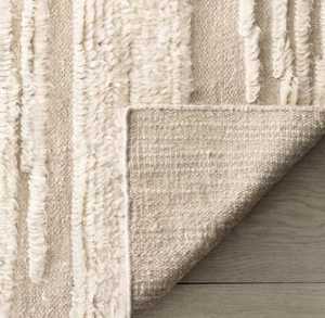 พรมขนสัตว์/ไหมสีนุ่มโทนกลาง ลายเรียบง่ายทันสมัย สไตล์มินิมอล สำหรับตกแต่งห้องนั่งเล่น ห้องนอน 1 ผืน - Product Image 2