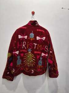 Handmade Velvet Suzani Floral Eco-Friendly Winter Short Crew Neck Tailored Bomber <b>Hippie</b> <b>Jacket</b> for Women - Product Image 3