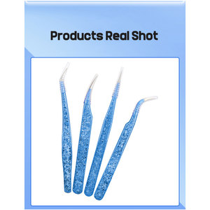 แหนบต่อขนตาแบบสั่งทำพิเศษ แหนบต่อขนตาปลายไฟเบอร์ แหนบต่อขนตาแบรนด์ส่วนตัว - Product Image 5