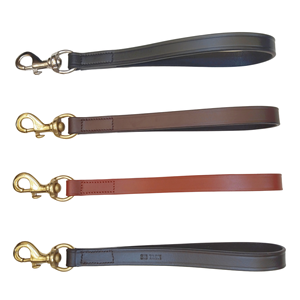 Leather Short Traffic Dog Leash 12 Inch Heavy Duty Durable <b>Training</b> <b>Lead</b> Strong Pet Leash Wholesale OEM - Product Image 5