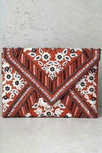 Pochette de soirée géométrique rose et jaune perlée, sac à main de fête en perles de rocaille, portefeuille-bracelet pour femme - Product Image 3