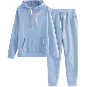 Conjunto Deportivo con Capucha de Alta Calidad 2026, 100% Algodón, Manga Larga, Color Sólido, Corte Holgado Informal, Pantalones y Sudadera con Cordón Ajustable - Product Image 4