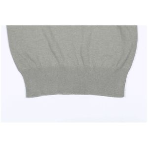 Pull à col rond à manches courtes en coton fin anti-froissement pour femmes, mode ODM OEM, coupe régulière - Product Image 4