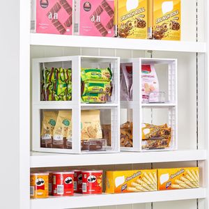 4 Pack White Acrylic <b>Storage</b> <b>Drawers</b> Large Stackable Undersink Organizers for Bathroom Closet Easy Assembly <b>Plastic</b> B - Product Image 2