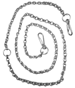 Ceinture de sécurité en acier inoxydable Diekensen 140 cm avec boucle à connexion rapide, capacité de charge de 100 kg, longueur réglable - Product Image 1