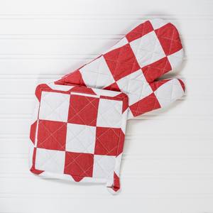 Gants de cuisine et maniques en coton 100% tissé, style moderne, résistants à la chaleur, imperméables, lavables au lave-vaisselle, imprimés numériquement, pour la cuisine - Product Image 2