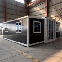 Maison préfabriquée en conteneur, 2 chambres, Uruguay, haute qualité, kit de maison design australien, extensible, salle de bain mobile
