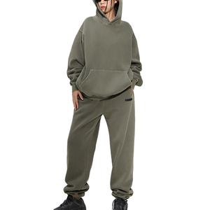 Chándal holgado de gran tamaño personalizado para mujer, chándal holgado para mujer, conjuntos Unisex 2026 - Product Image 1