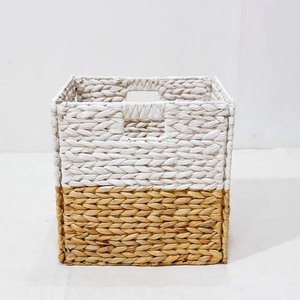<b>Square</b> Storage <b>Baskets</b> Water Hyacinth Living Room Multipurpose Collapsible Handwoven Organizers Laundry - Product Image 5