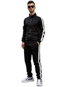 Chándal Deportivo Personalizado con Estampado Slim Fit para Hombre, Cuello Alto, Bolsillos, Chaqueta con Cremallera, Lavable a Máquina, Poliéster, para Correr, 100% - Product Image 2