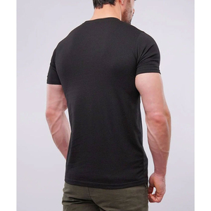 T-shirt pour homme à manches courtes en polyester/coton tissé respirant, coupe ample pour une utilisation quotidienne estivale et un port confortable - Product Image 3