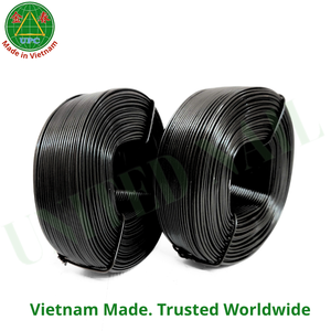 15 <b>Gauge</b> Black Annealed Steel Tie Wire for Securing Rebar From Vietnam Factory - Product Image 1