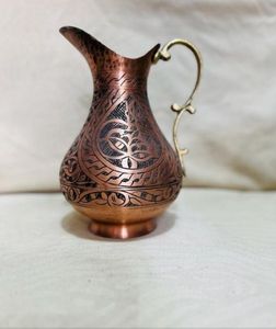 Handcrafted Copper Water Jug for Healthy Water Storage and Serving with Attractive Hammered Finish Design - Product Image 1