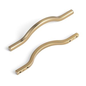 Brass Antique Cabinet Handle Vintage Main Door Wardrobe Handle Durable <b>Drawer</b> Cupboard Pull for Home Office - Product Image 2