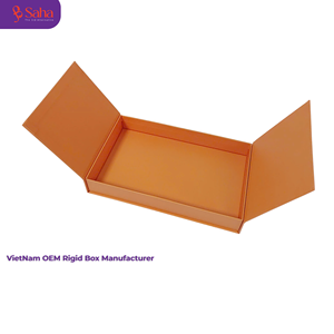 Vietnam OEM Manufacturer Custom High Quality Gatefold Rigid Paper <b>Box</b> Luxury Magnetic Split Opening Gift <b>Box</b> Wholesale - Product Image 4