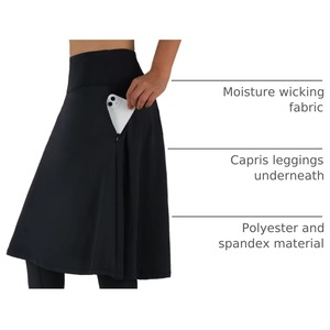 High Waist Black Long <b>Skirt</b> Women Solid Color Straight Cut Ankle Length Polyester Minimalist <b>Office</b> Wear With Pockets Autumn - Product Image 6