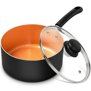 Eco-Friendly Aluminum Cooking Sauté Fry <b>Pan</b> with Non-Toxic Coating and Cool Touch Ergonomic Handle Design - Product Image 4
