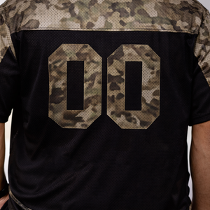 Jersey de Fútbol Americano Personalizado con Diseño de Camuflaje Real Tree, Unisex, Cuello en V, Impresión de Número, Ropa Deportiva, Proveedor OEM de Marca Privada, Tendencia 2026 - Product Image 6
