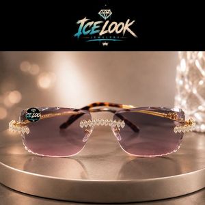 Premium Quality Iced Out Diamond <b>Sunglasses</b> Luxury Fashion Eyewear for Men and Women for Daily Styling Events - Product Image 1