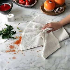Oferta a Bajo Precio: Paño de Cocina de Algodón 100% Acanalado, 16x19, 32oz, Blanco, Resistente, para Restaurantes y Cocinas, de una Marca Líder Asiática - Product Image 6