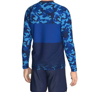 เสื้อตกปลาคอกลมแขนยาวสำหรับผู้ชาย ผ้าโพลีเอสเตอร์ ระบายอากาศ แห้งเร็ว สไตล์สั่งทำได้ - Product Image 5